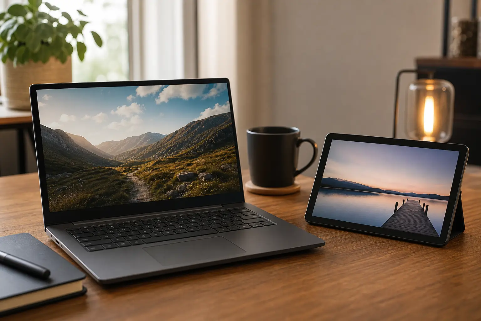 Illustratieve afbeelding bij laptop en tablet opnieuw gebruiksklaar maken